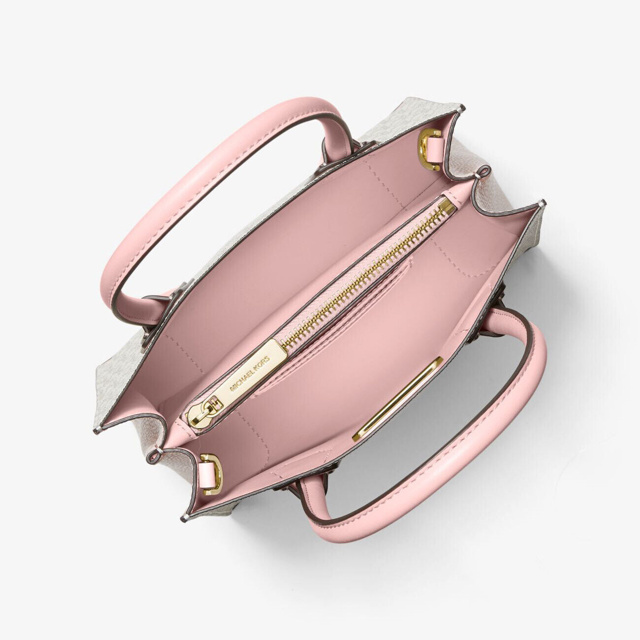 Michael Kors Mercer Messenger: Your Must-Have Vanilla Powder Blush Crossbody Bag!
