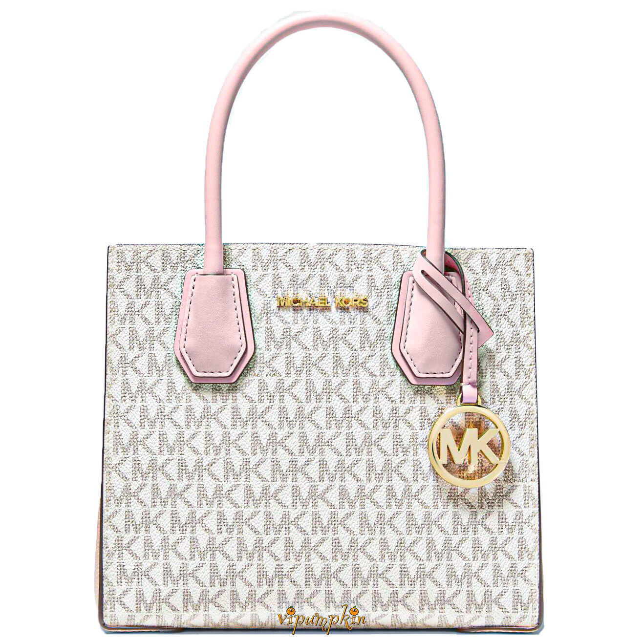 Michael Kors Mercer Messenger: Your Must-Have Vanilla Powder Blush Crossbody Bag!